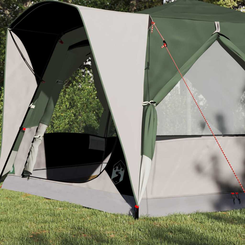 Cabin Tent 5-Person med tag Grøn og Hvid 333 x 317 x 194 cm