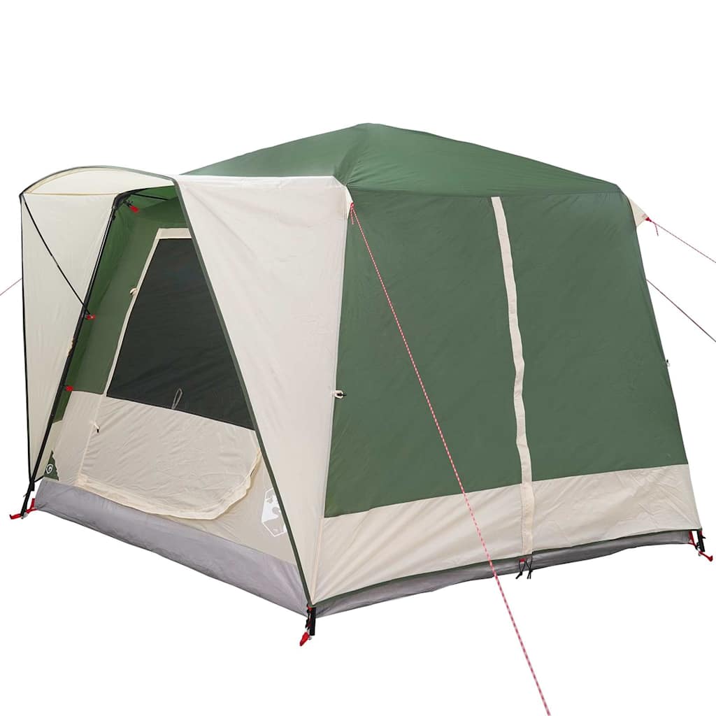 Cabin Tent 5-Person med tag Grøn og Hvid 333 x 317 x 194 cm