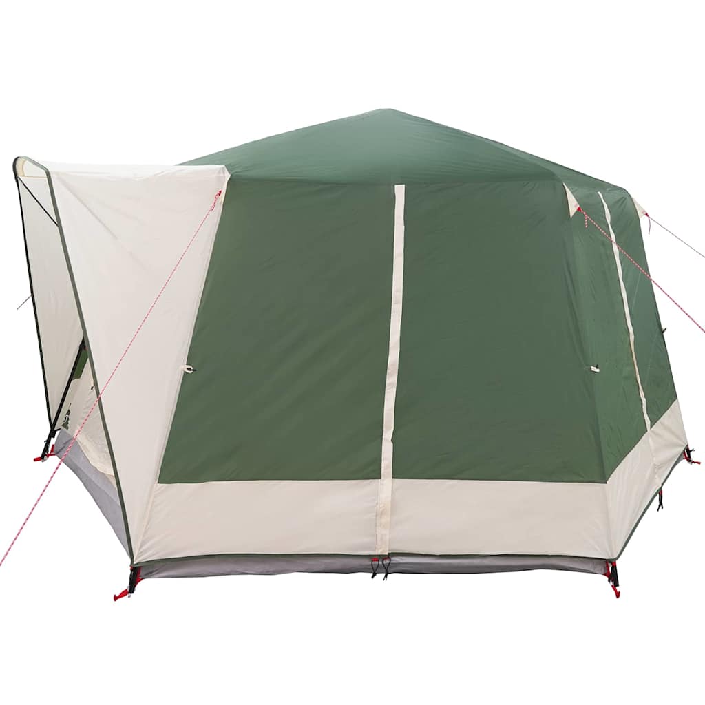 Cabin Tent 5-Person med tag Grøn og Hvid 333 x 317 x 194 cm