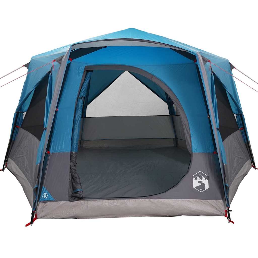 Cabin Tent 5-Person med tag Blå og grå 333 x 317 x 194 cm