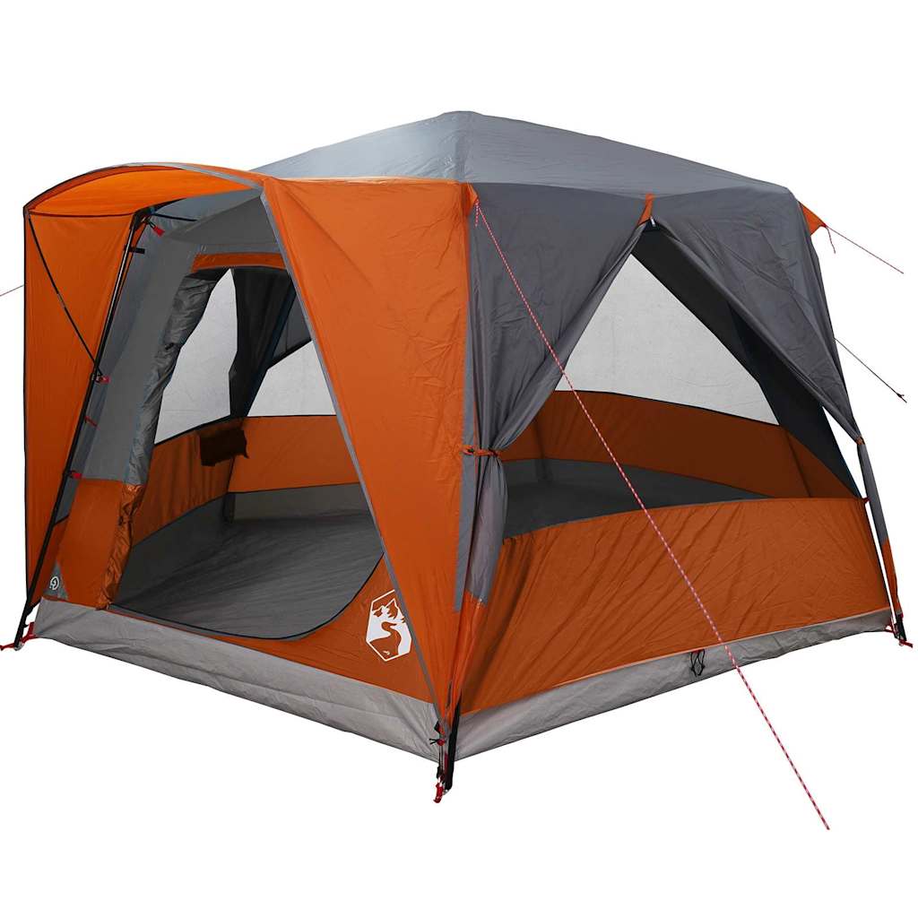 Cabin Tent 5-Person med tag Grå og orange 333 x 317 x 194 cm