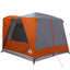 Cabin Tent 5-Person med tag Grå og orange 333 x 317 x 194 cm