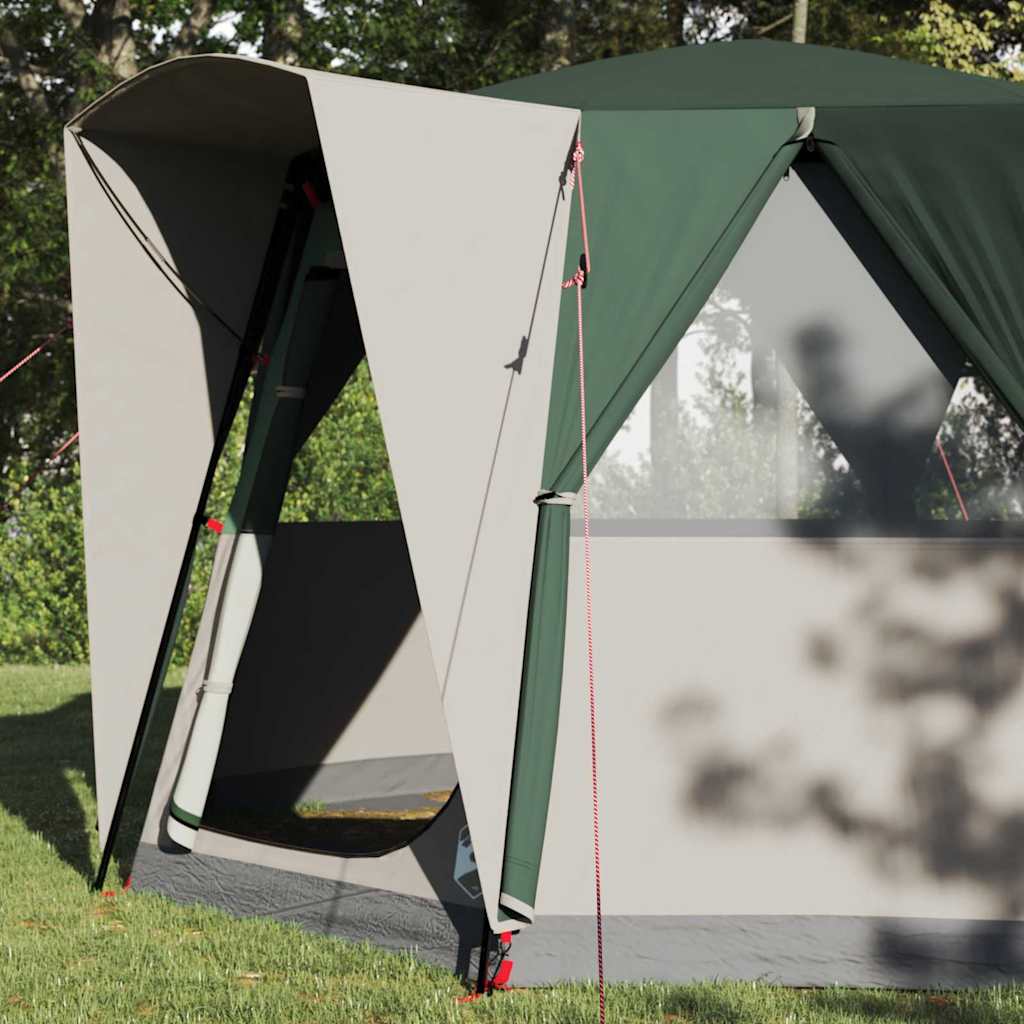 Camping telt til 3 personer Grøn og Hvid 320 x 320 x 203 cm