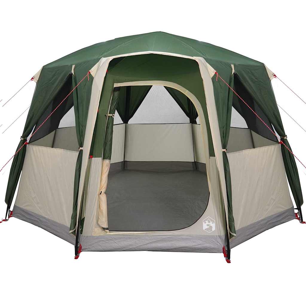 Camping telt til 3 personer Grøn og Hvid 320 x 320 x 203 cm