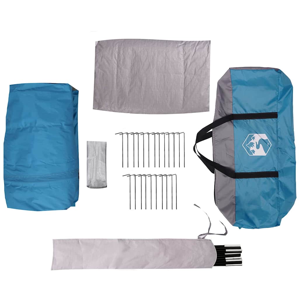 Camping telt til 3 personer Blå og grå 320 x 320 x 203 cm