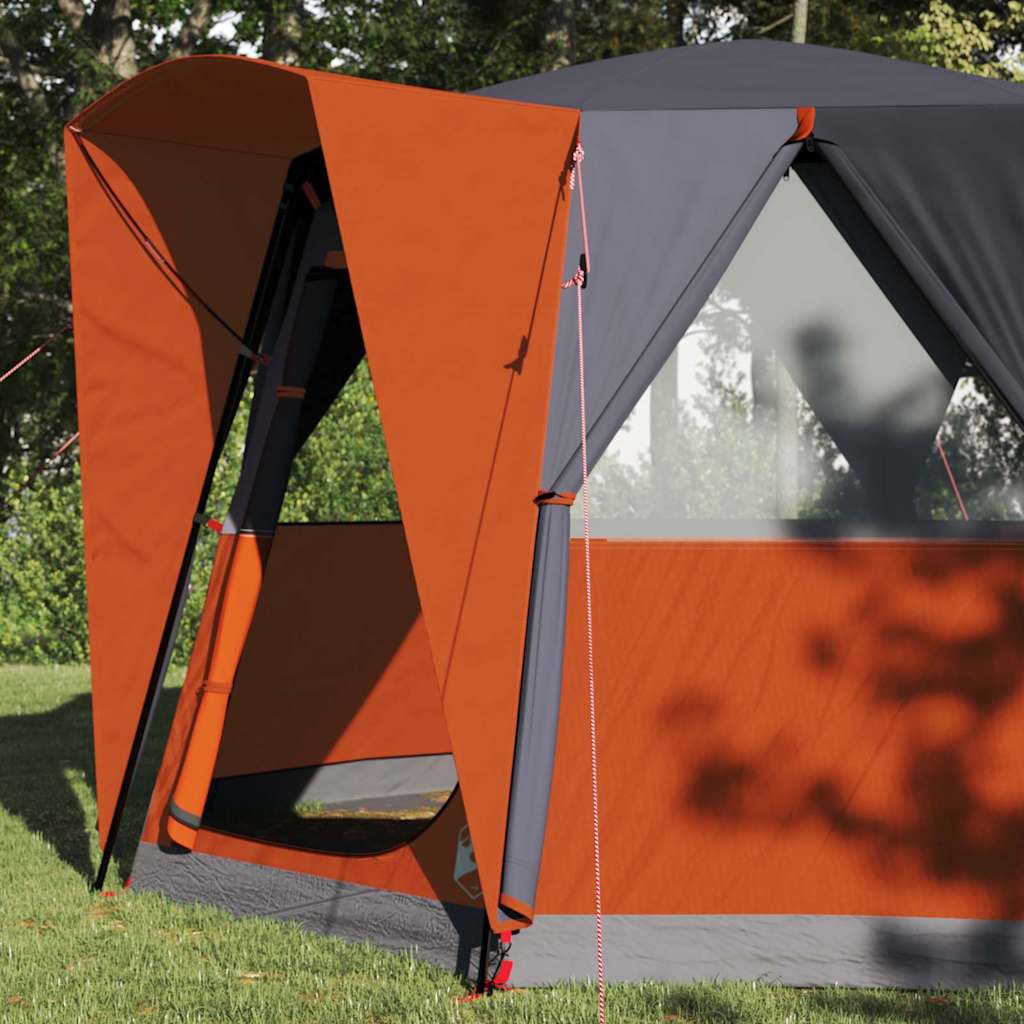 Camping telt til 3 personer Grå og orange 320 x 320 x 203 cm
