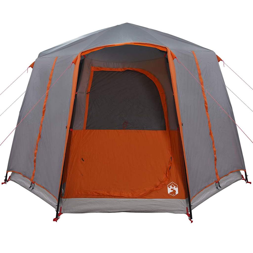 Camping telt til 3 personer Grå og orange 320 x 320 x 203 cm