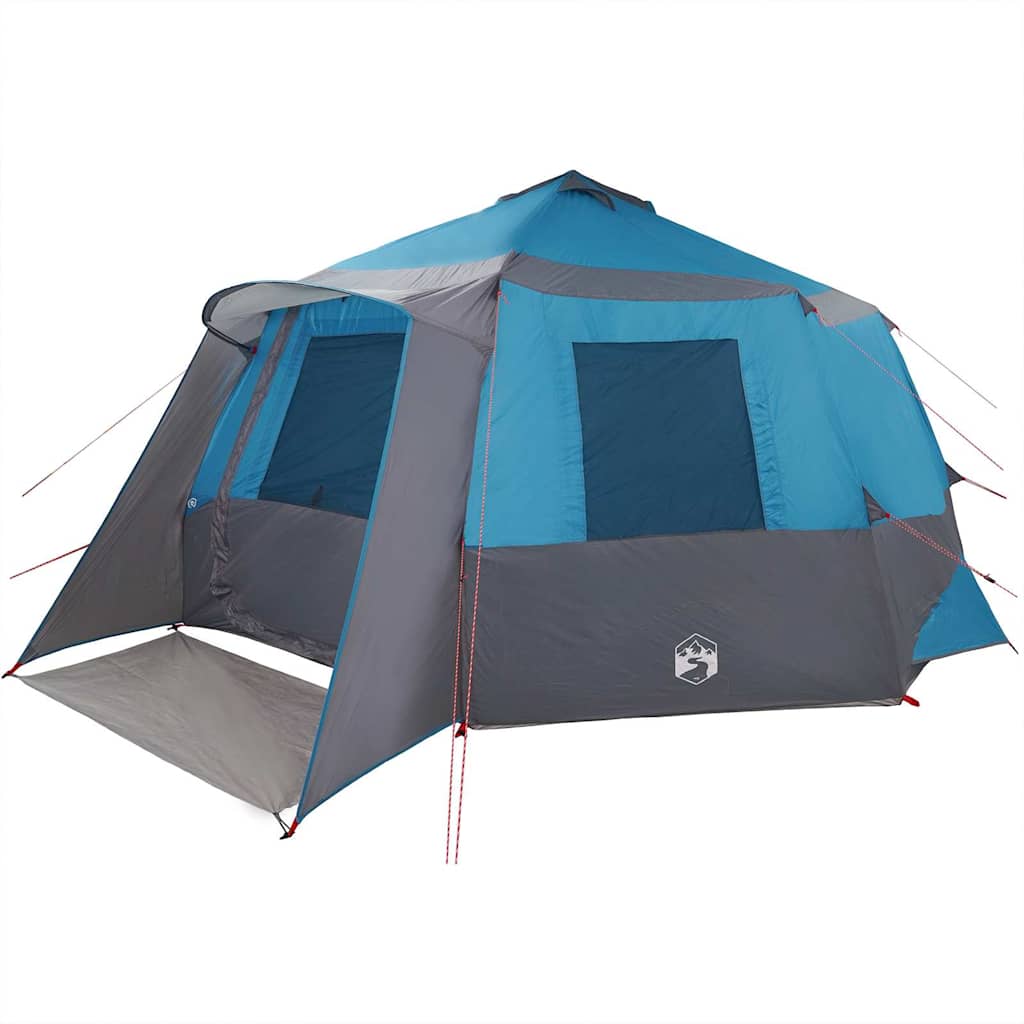 Cabin tent til 12 personer Blå og grå 500 x 500 x 294 cm
