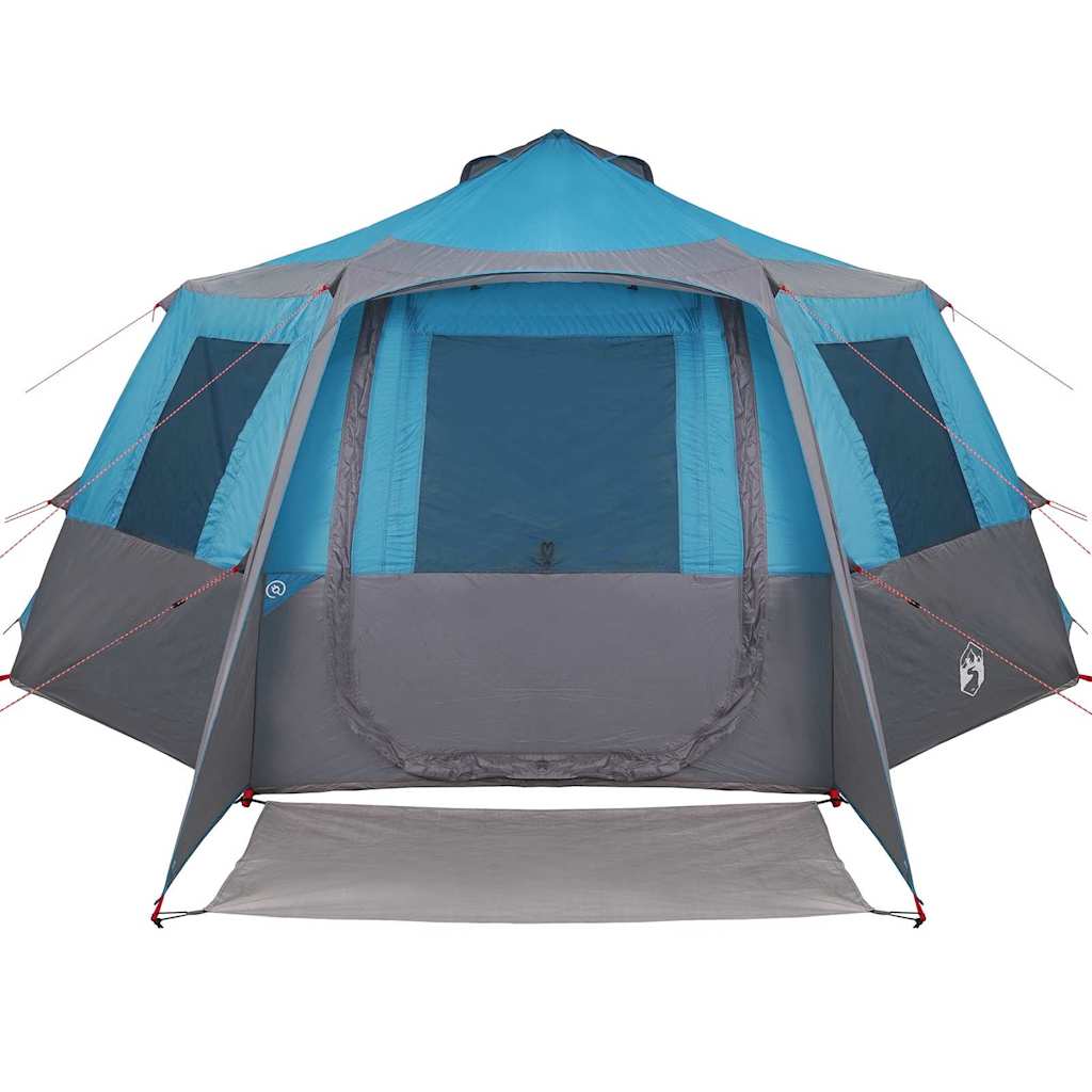 Cabin tent til 12 personer Blå og grå 500 x 500 x 294 cm