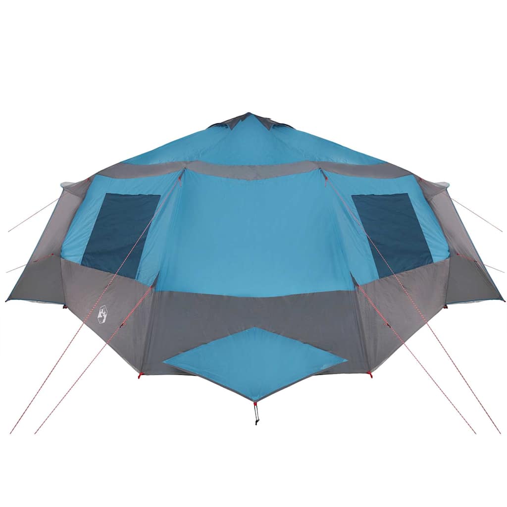 Cabin tent til 12 personer Blå og grå 500 x 500 x 294 cm