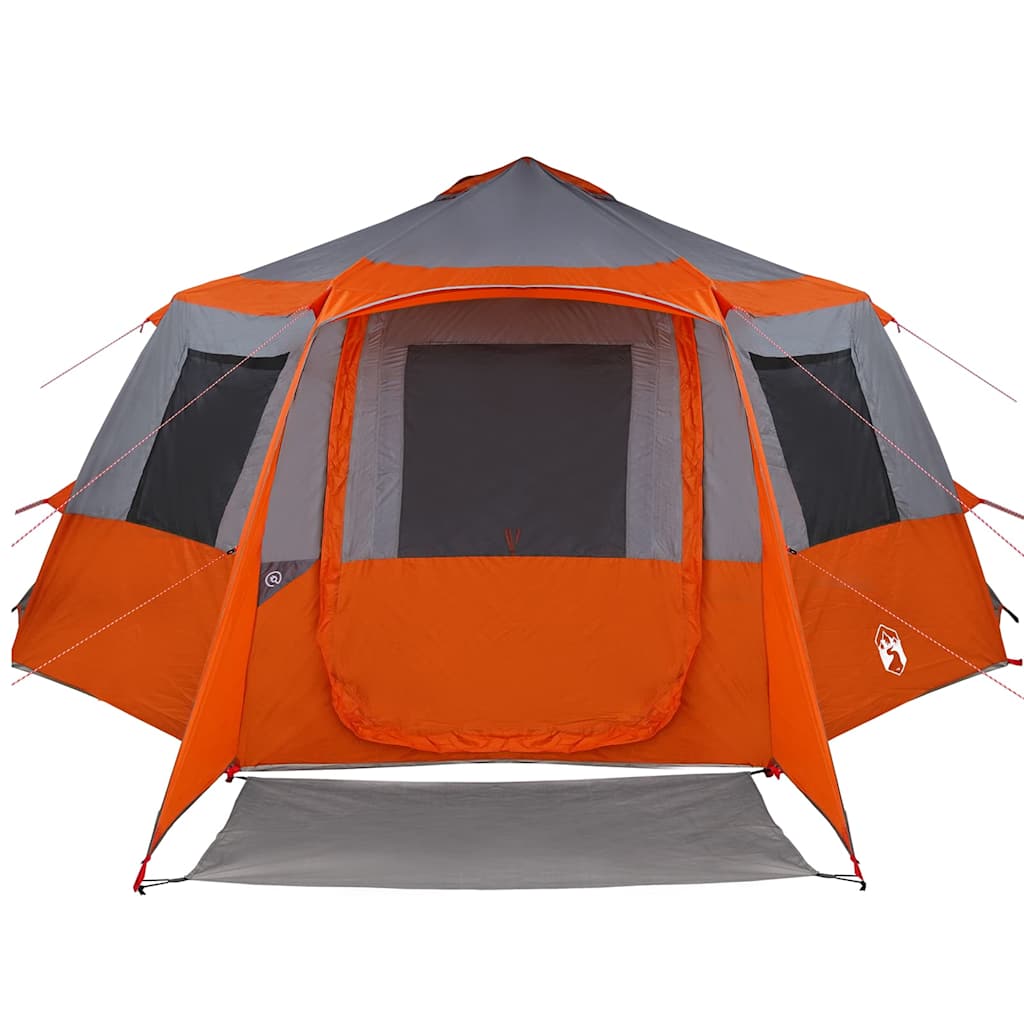 Cabin tent til 12 personer Grå og orange 500 x 500 x 294 cm