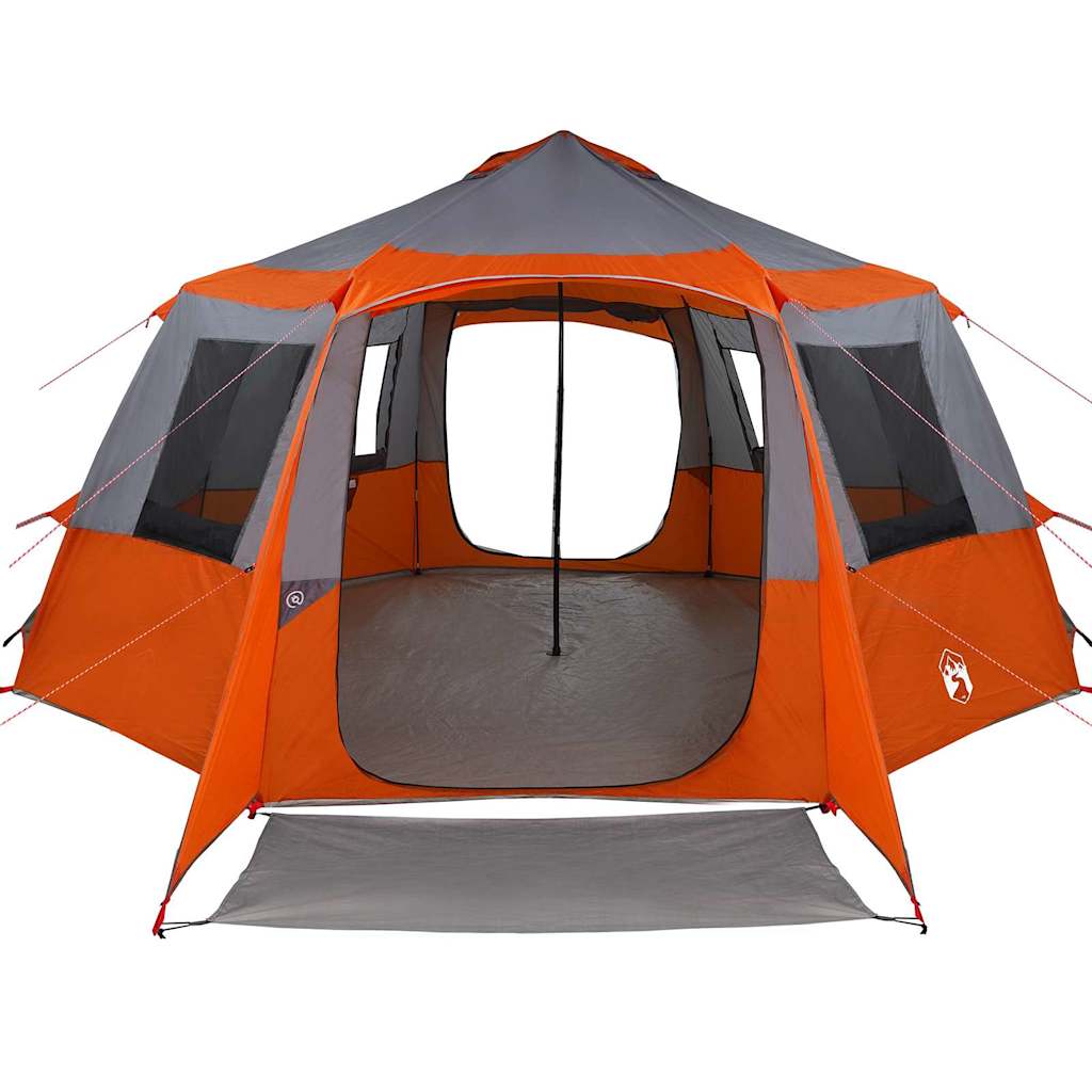 Cabin tent til 12 personer Grå og orange 500 x 500 x 294 cm