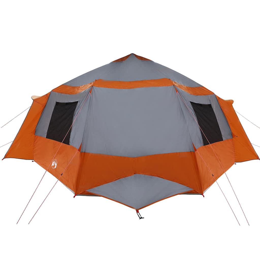Cabin tent til 12 personer Grå og orange 500 x 500 x 294 cm