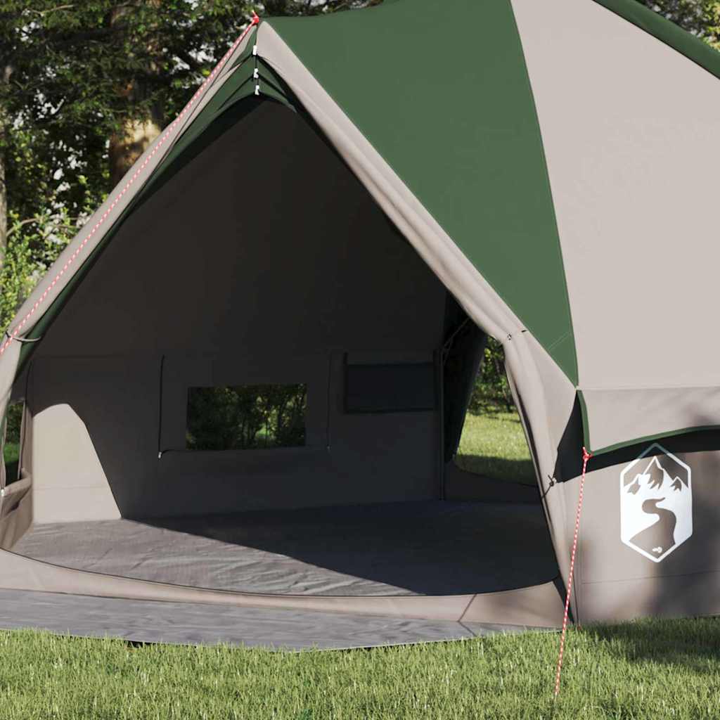 Teepee Telt 8-Personer 8 personer Grøn og Hvid