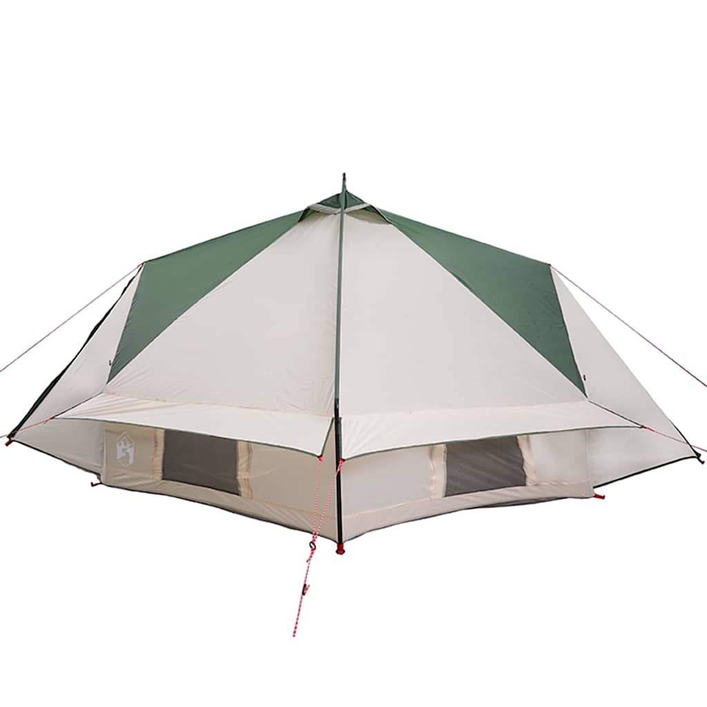 Teepee Telt 8-Personer 8 personer Grøn og Hvid