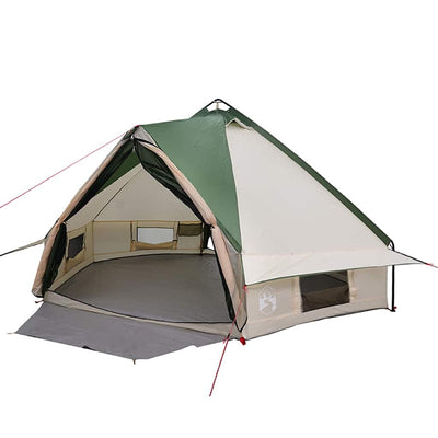 Teepee telt til 6 personer 6 personer Grøn og Hvid