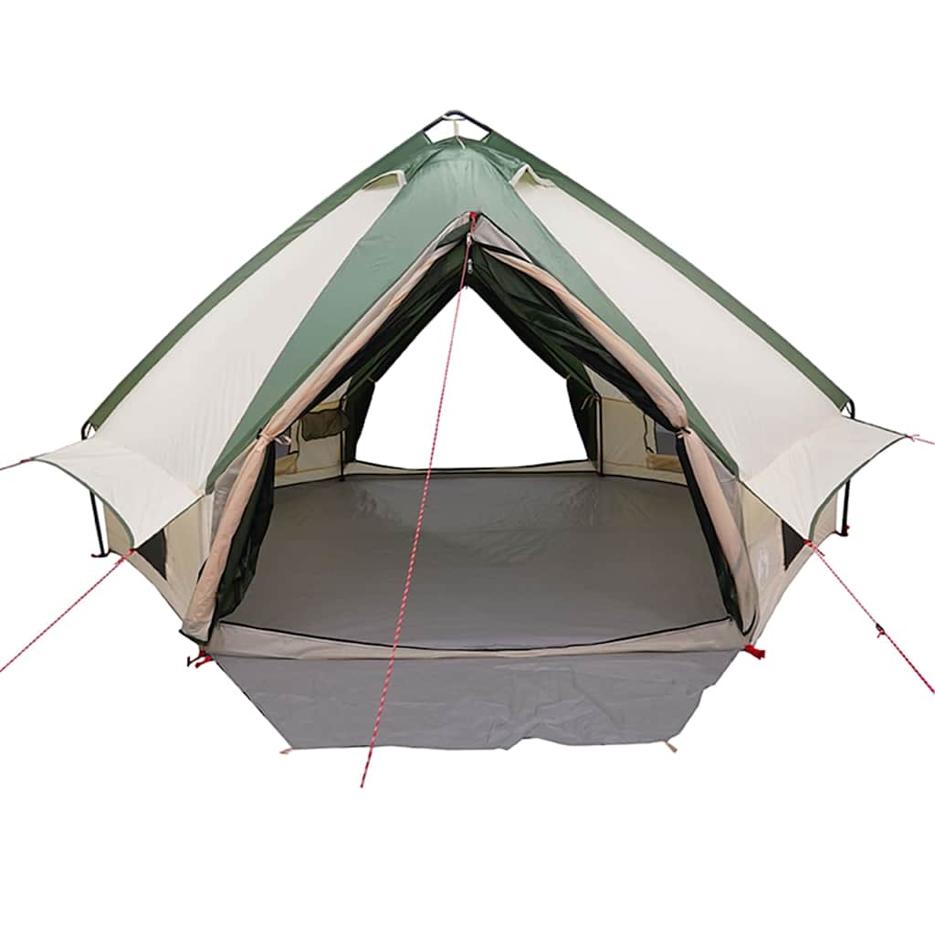 Teepee telt til 6 personer 6 personer Grøn og Hvid