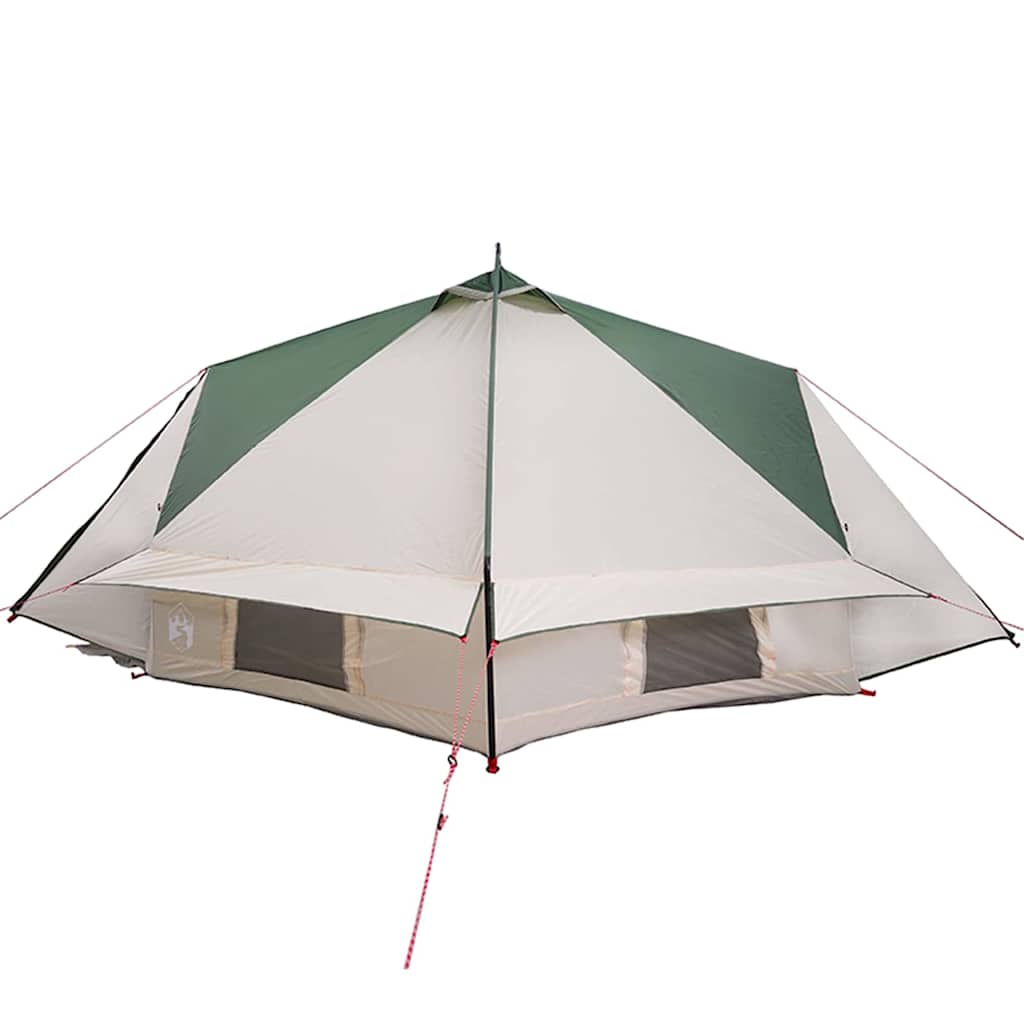 Teepee telt til 6 personer 6 personer Grøn og Hvid