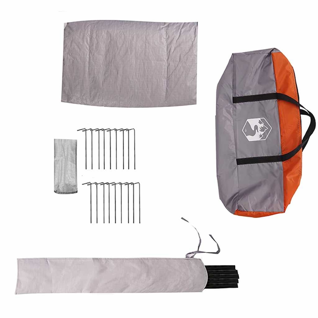 Teepee telt til 6 personer 6 personer Grå og orange