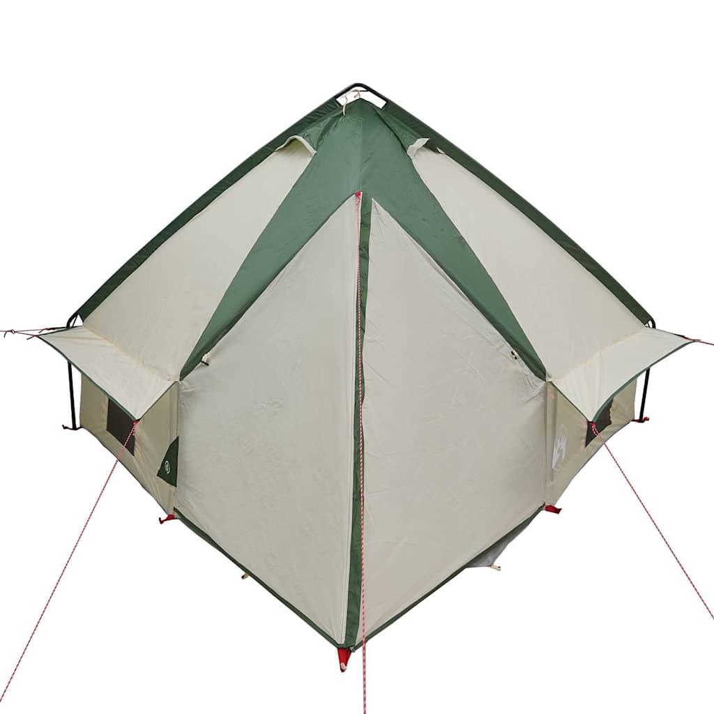 Teepee Telt 4-Person 4 personer Grøn og Grå