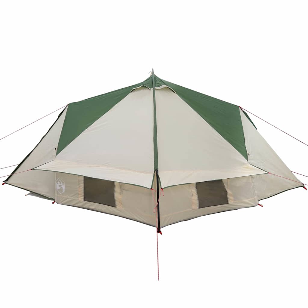 Teepee Telt 4-Person 4 personer Grøn og Grå