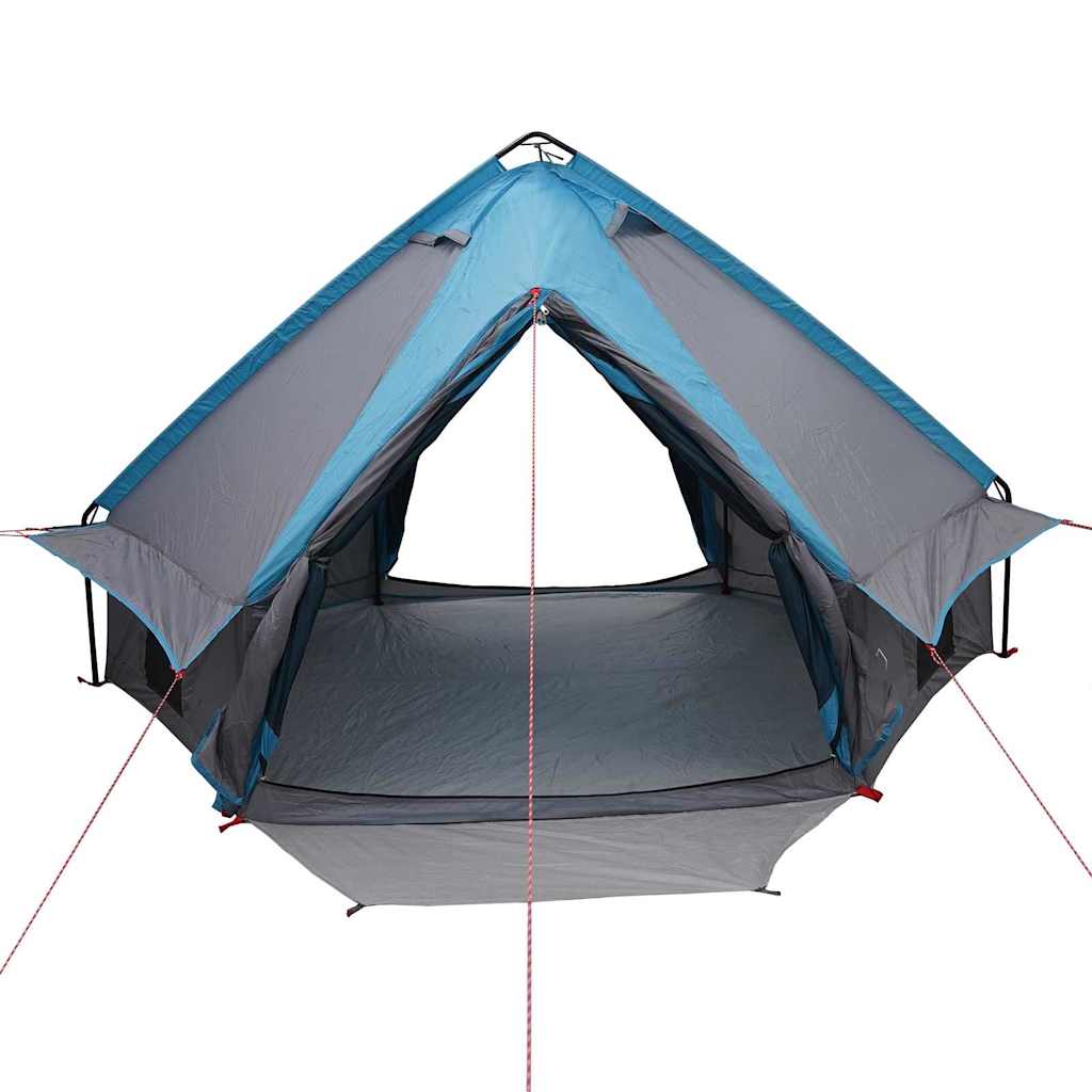 Teepee Telt 4-Person 4 personer Blå og grå