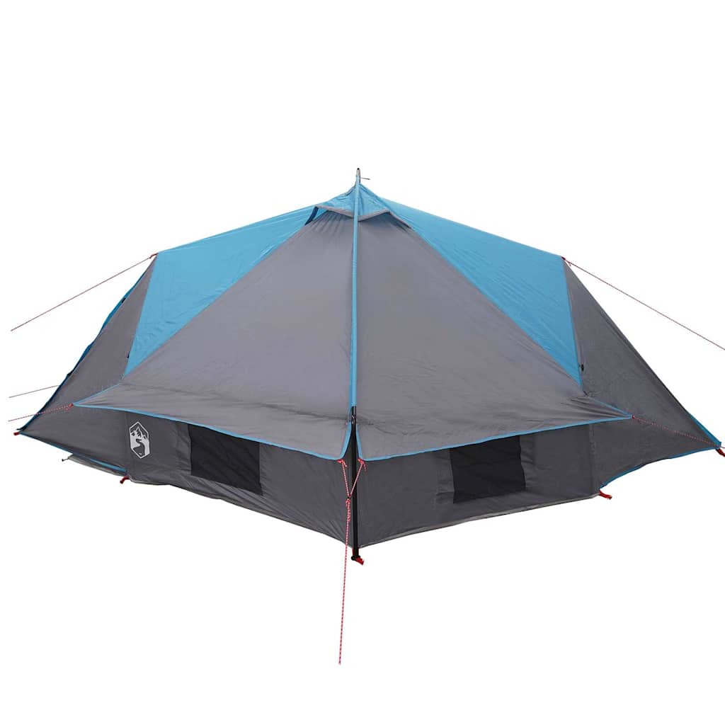 Teepee Telt 4-Person 4 personer Blå og grå