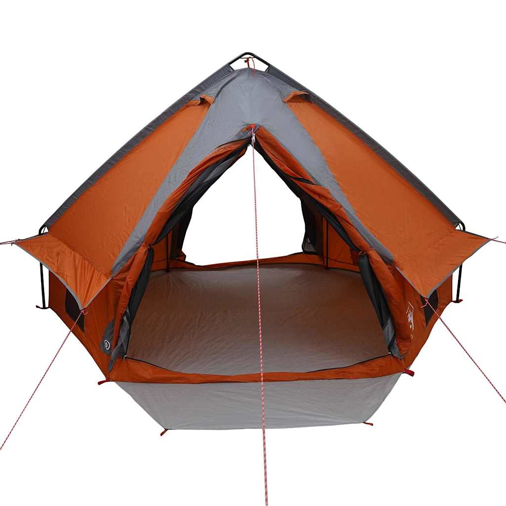 Teepee Telt 4-Person 4 personer Grå og orange