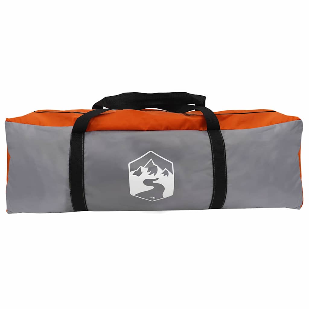 Familietelt til 10 personer Grå og orange 460 x 430 x 214 cm