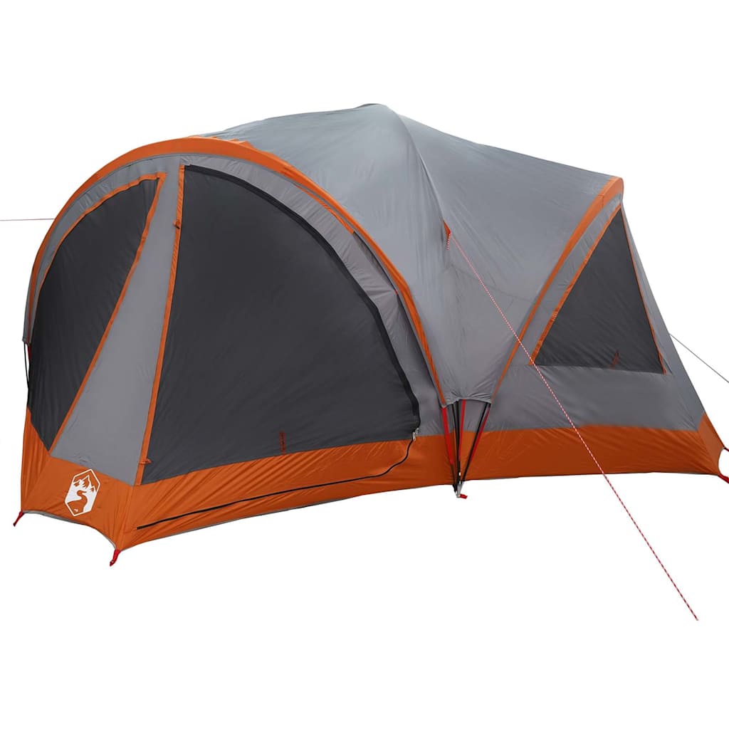 Familietelt til 10 personer Grå og orange 460 x 430 x 214 cm