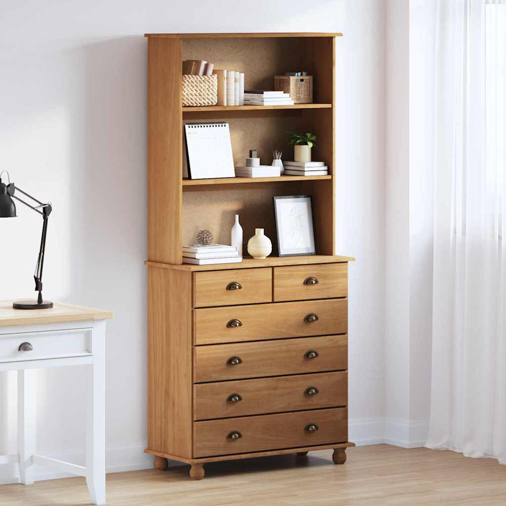 Skab ASKIM Honning Voks 91 x 40 x 200,5 cm Massiv fyrretræ