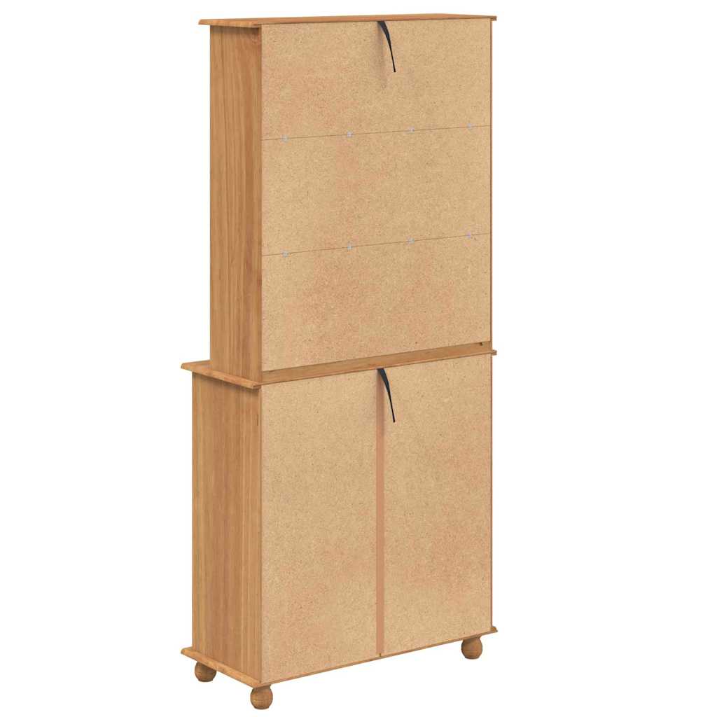 Skab ASKIM Honning Voks 91 x 40 x 200,5 cm Massiv fyrretræ