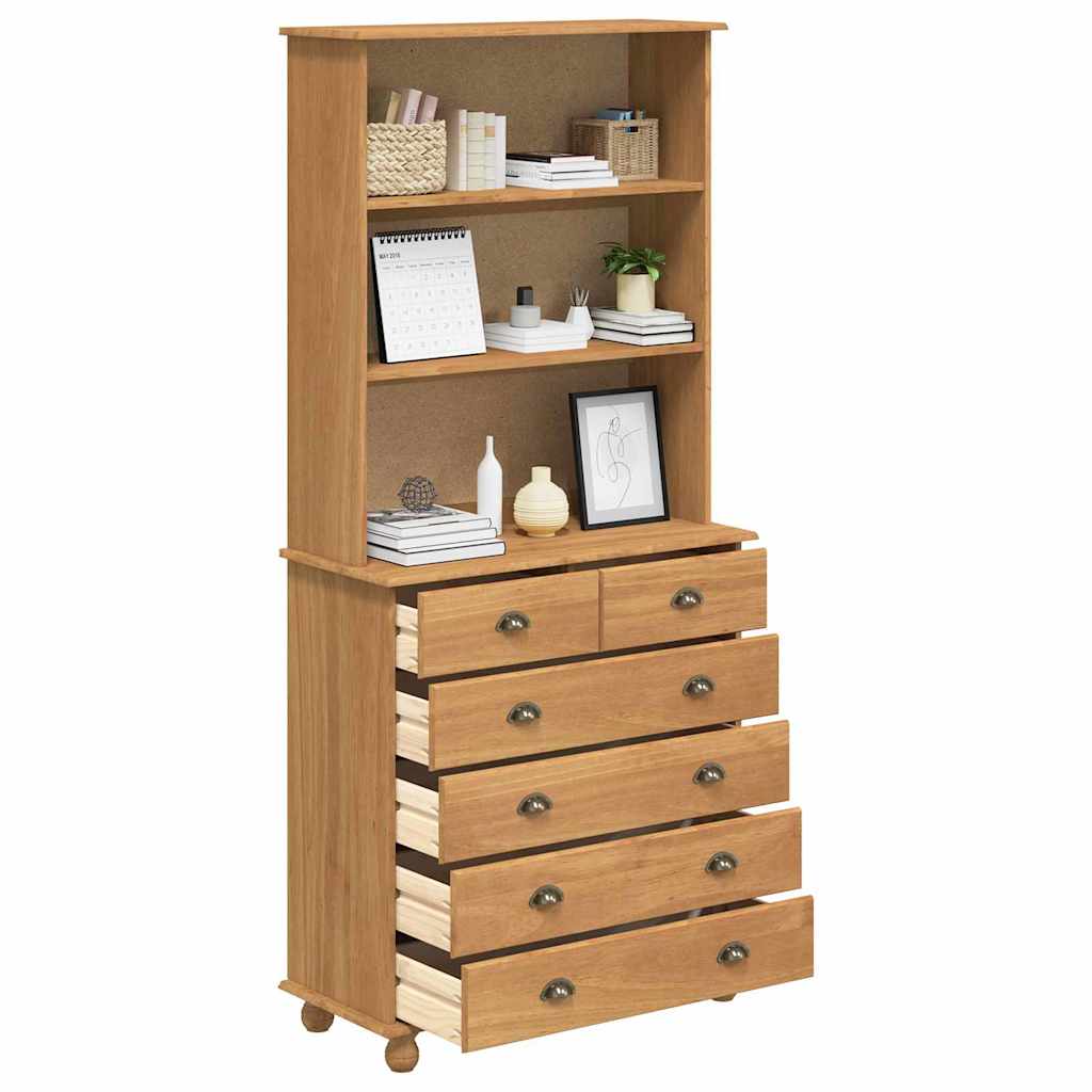 Skab ASKIM Honning Voks 91 x 40 x 200,5 cm Massiv fyrretræ