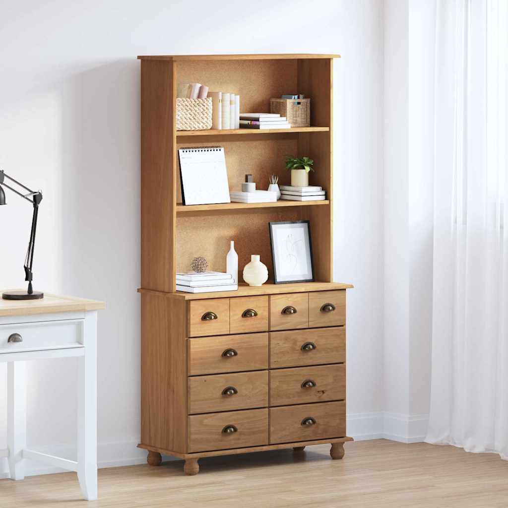 Skab ASKIM Honning Voks 91 x 40 x 184 cm Massiv fyrretræ