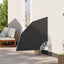 Balkon Afskærmning 115 x 115 cm Polyester Sort