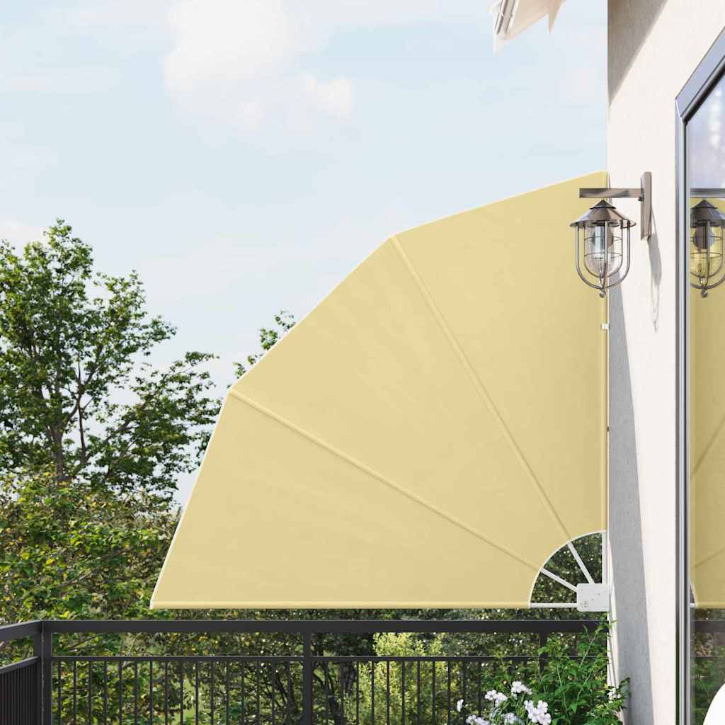 Balkon Afskærmning 140 x 140 cm Polyester Sandfarvet