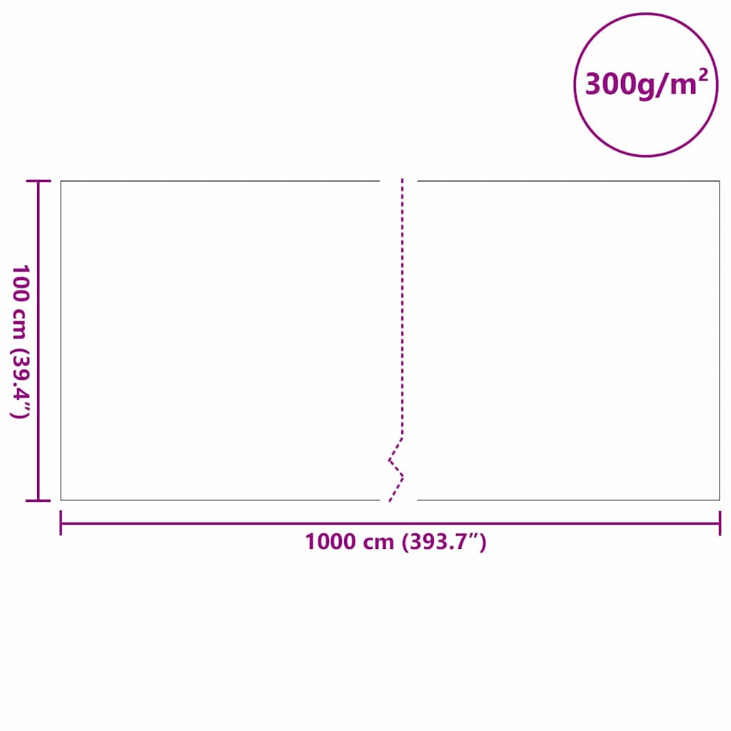 Damfleece 1 x 10 m Polyester og Bomuld Grå