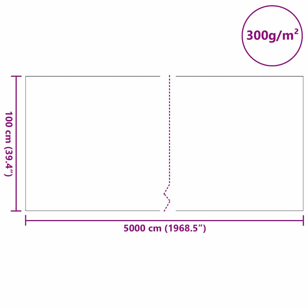 Damfleece 1 x 50 m Polyester og Bomuld Grå