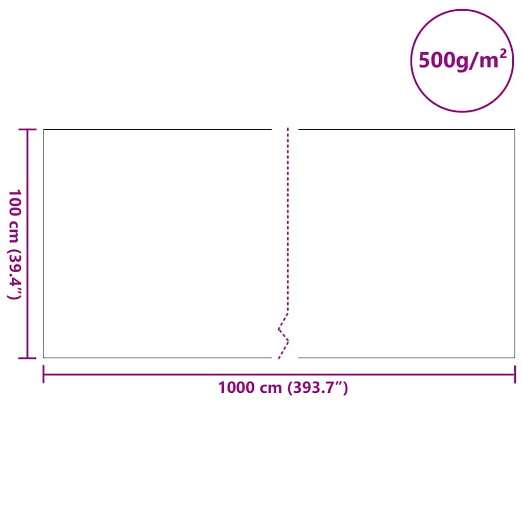 Damfleece 1 x 10 m Polyester og Bomuld Grå