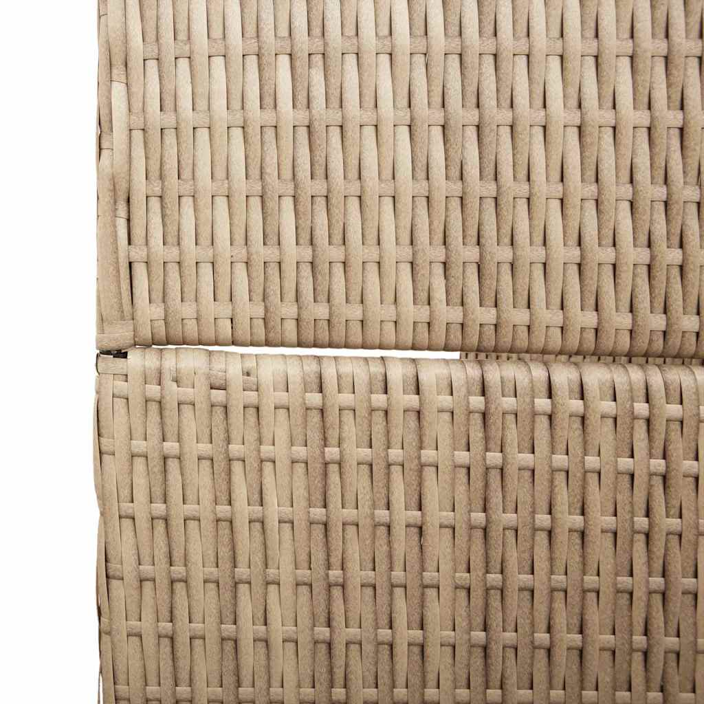 Rumdeler Beige 195 x 200 cm polyrattan
