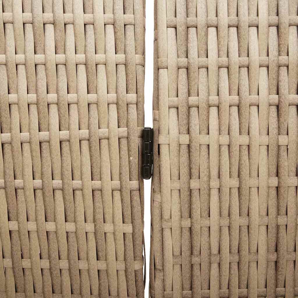 Rumdeler Beige 195 x 200 cm polyrattan