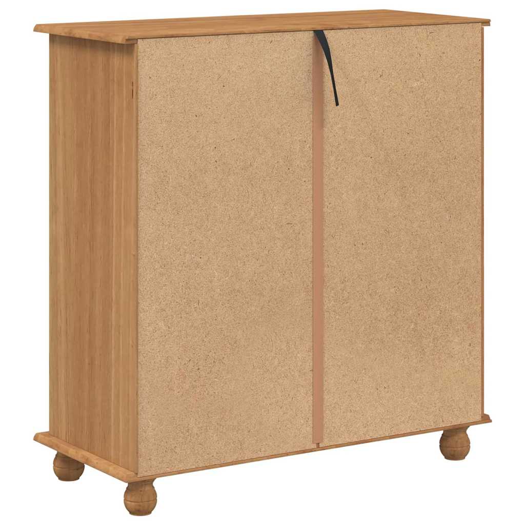 Skuffeskab ASKIM Brun 91 x 40 x 95,5 cm Massiv fyrretræ