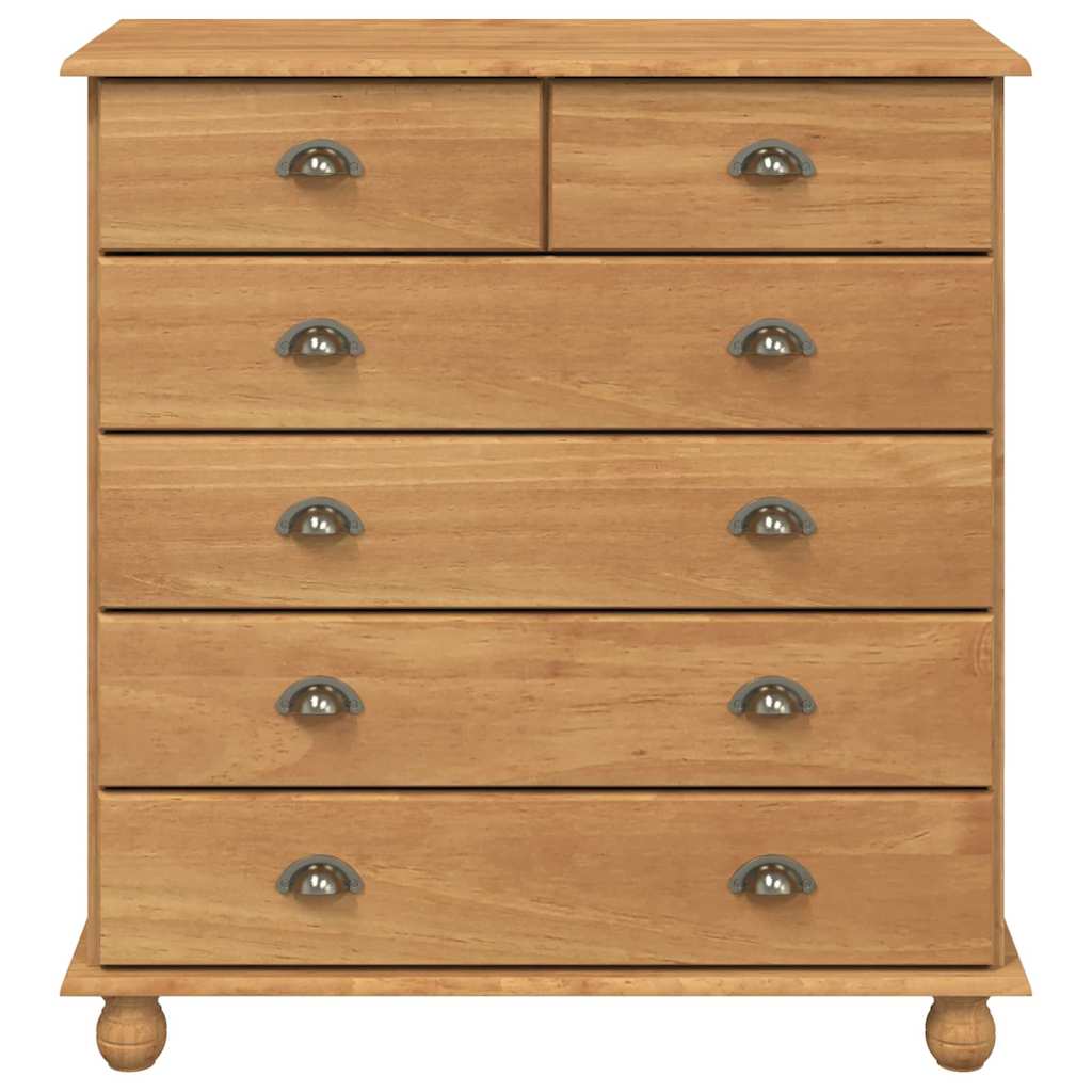 Skuffeskab ASKIM Brun 91 x 40 x 95,5 cm Massiv fyrretræ