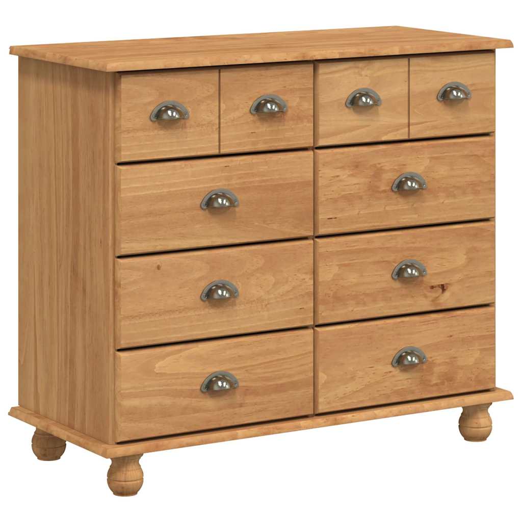 Skuffeskab ASKIM Brun 91 x 40 x 79 cm Massiv fyrretræ