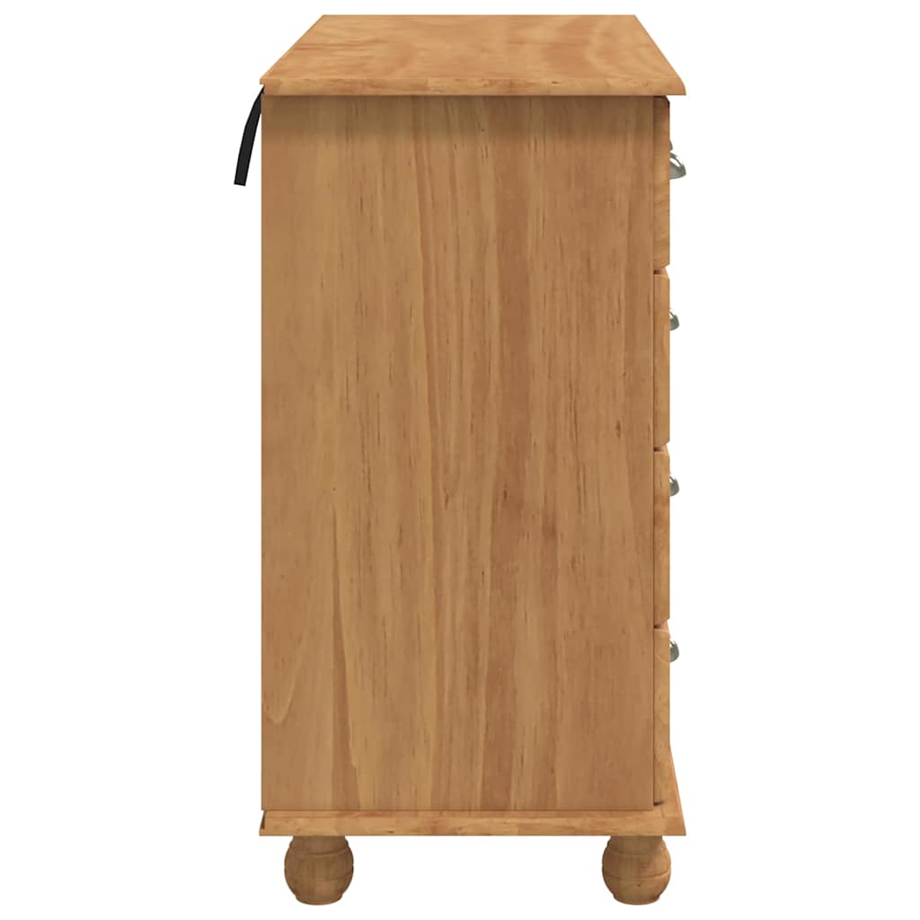Skuffeskab ASKIM Brun 91 x 40 x 79 cm Massiv fyrretræ