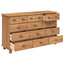 Skuffeskab ASKIM Brun 79 x 40 x 133,5 cm Massiv fyrretræ