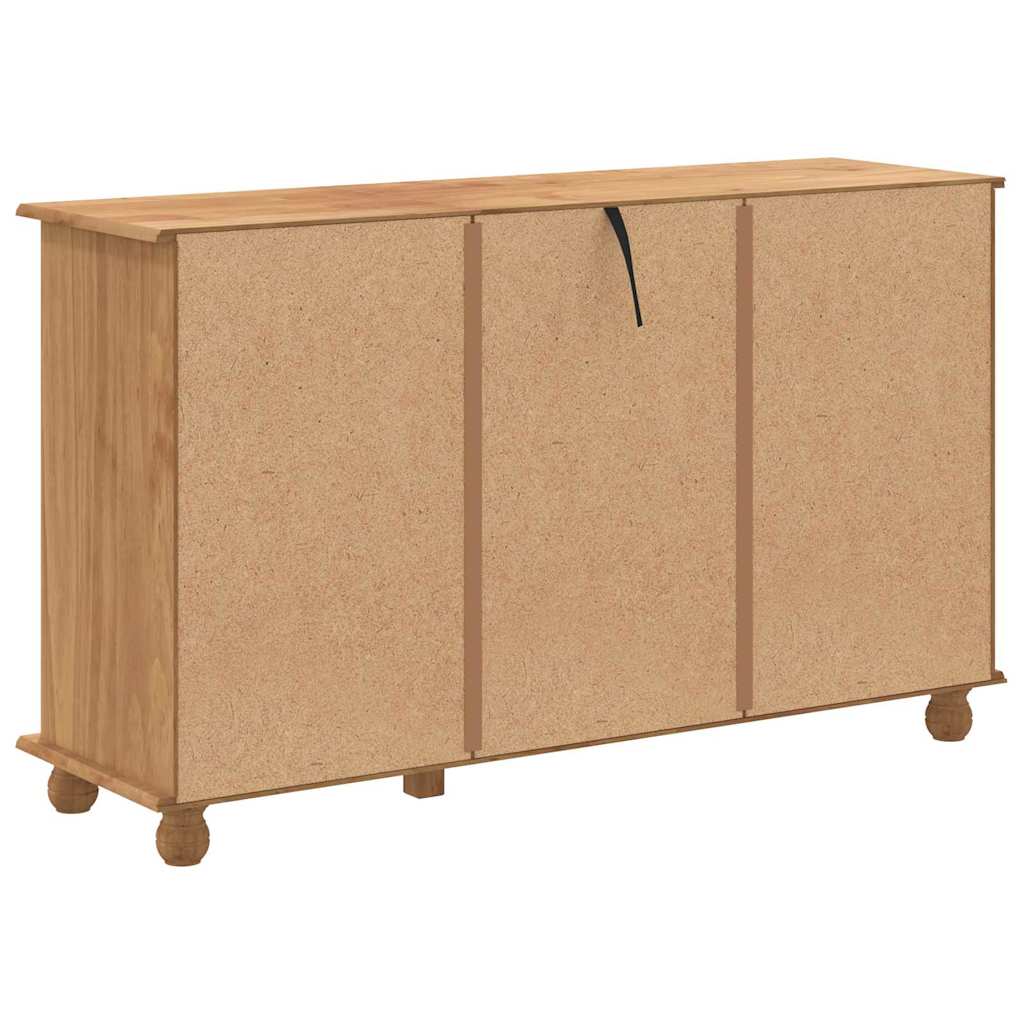 Skuffeskab ASKIM Brun 79 x 40 x 133,5 cm Massiv fyrretræ