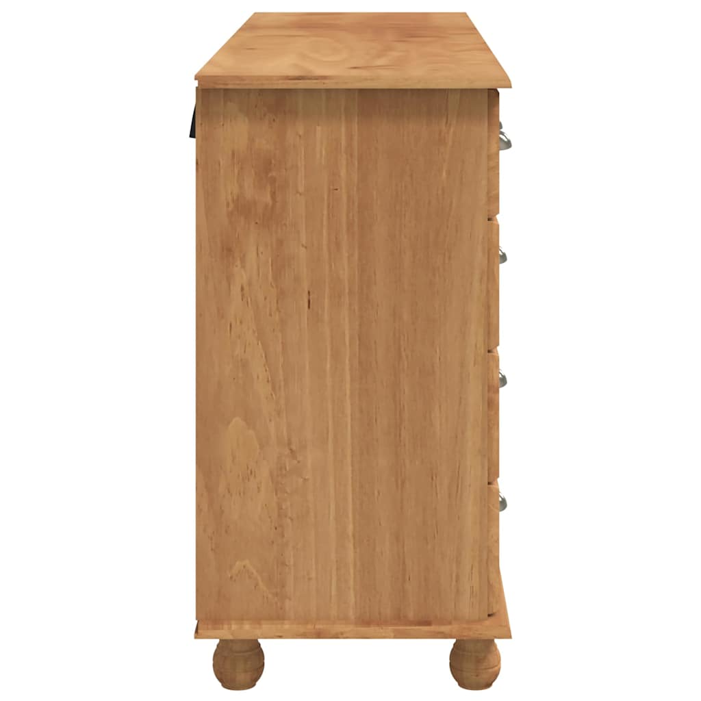 Skuffeskab ASKIM Brun 79 x 40 x 133,5 cm Massiv fyrretræ