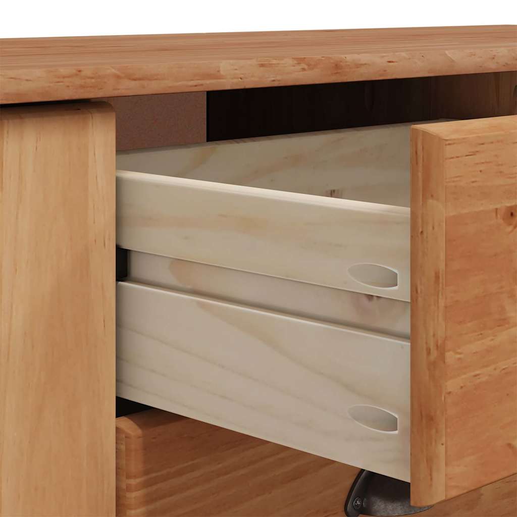 Sideboard med skuffe ASKIM 133,5 x 40 x 79 cm Massivt fyrretræ