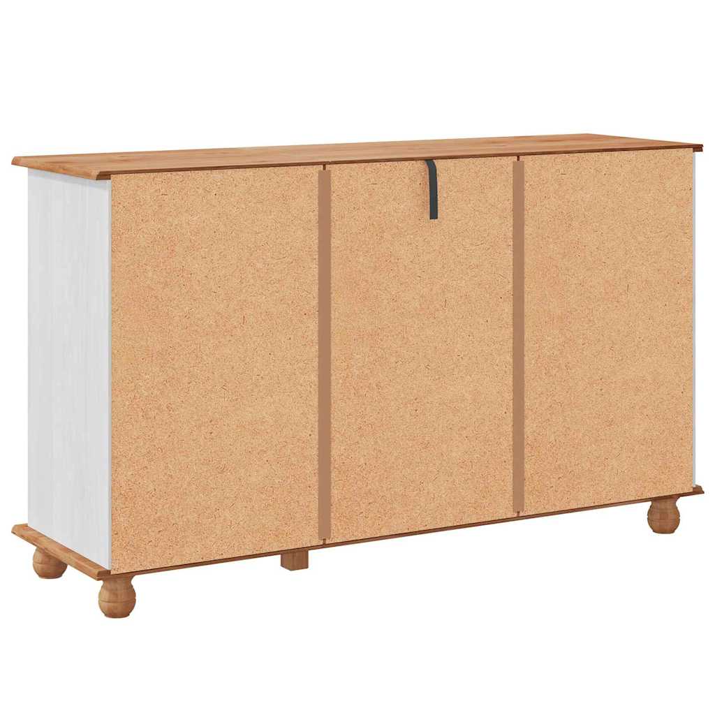 Sideboard med skuffe ASKIM 133,5 x 40 x 79 cm Massivt fyrretræ